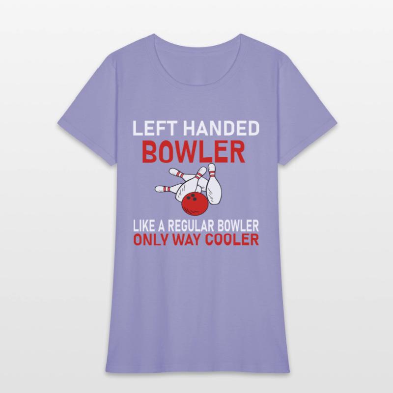 funny bowler& bowling , left handed bowler shirt