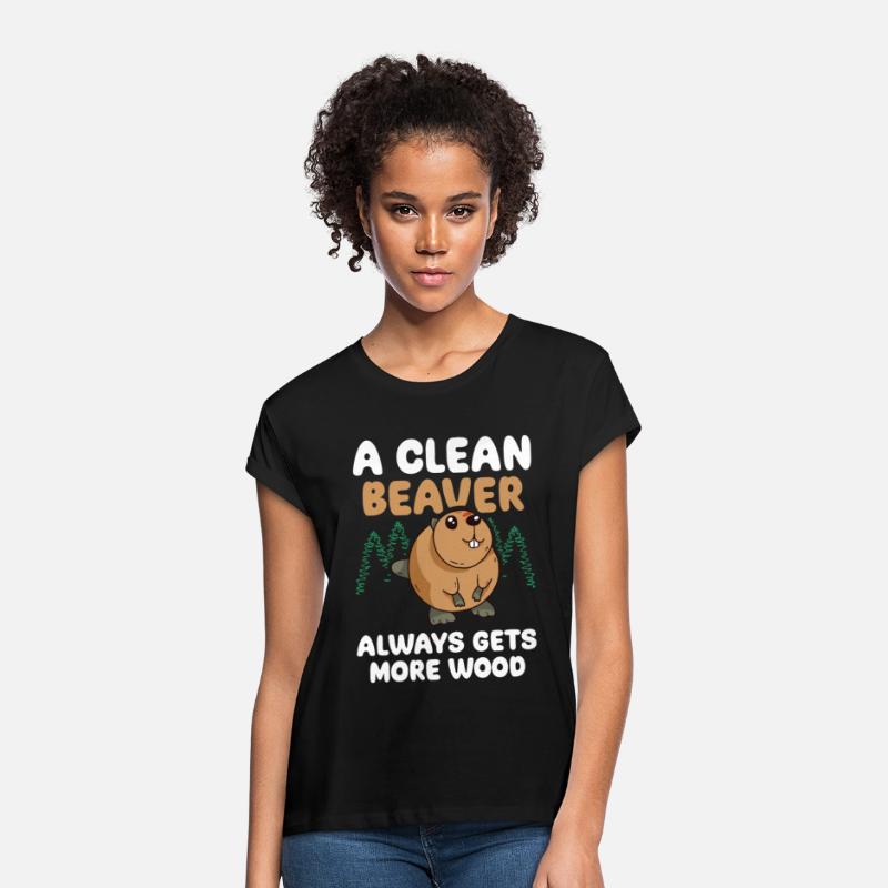 Funny Clean Beaver Wood Joke Tee