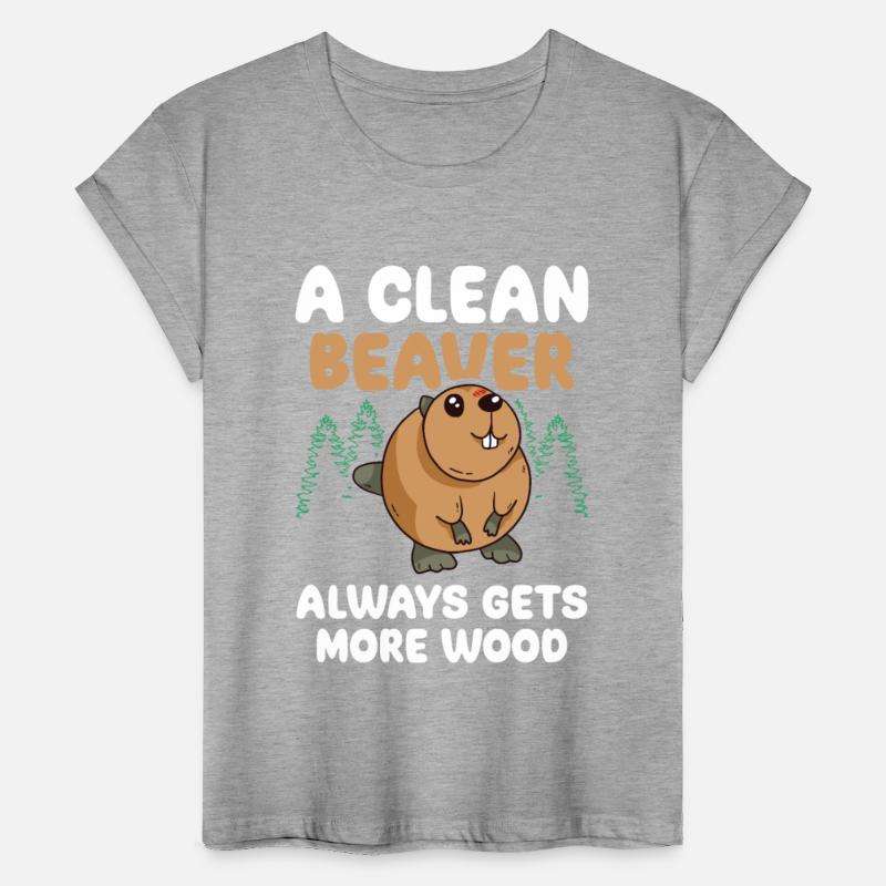 Funny Clean Beaver Wood Joke Tee