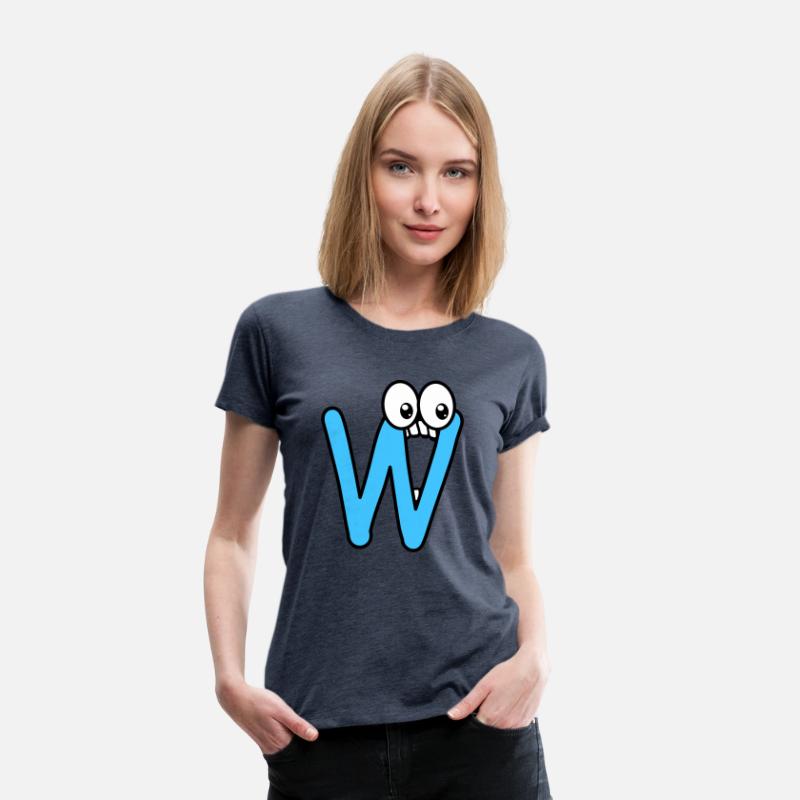 Funny Comic Letter "W" with 👀 | 🔴🔵🟡🟢