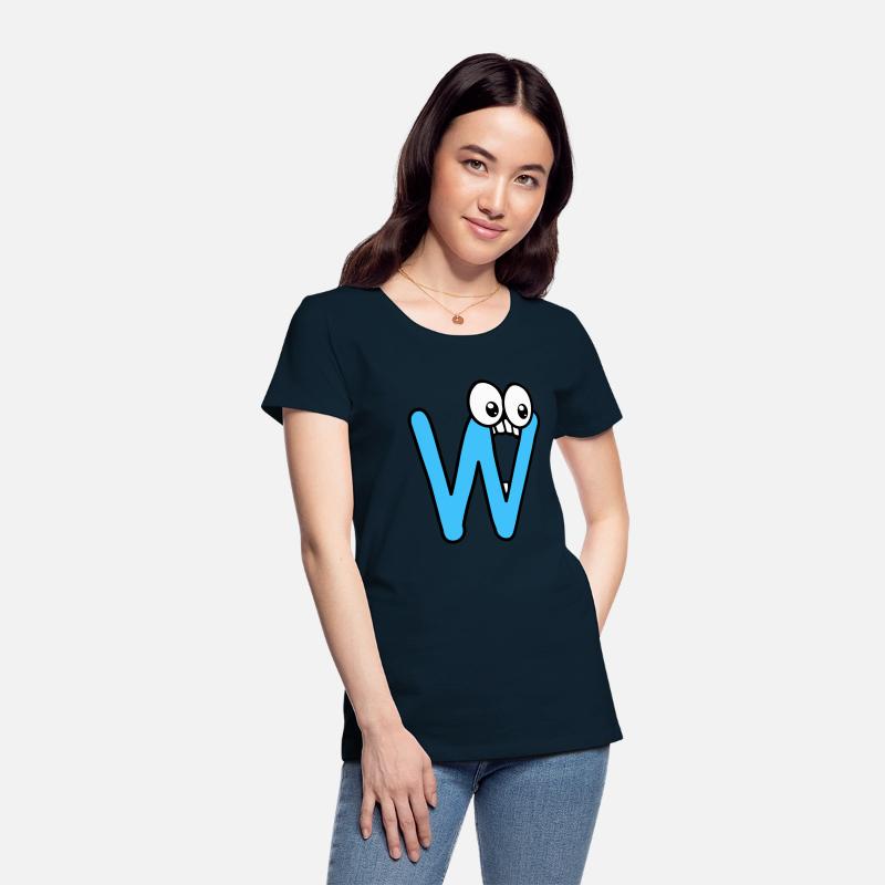 Funny Comic Letter "W" with 👀 | 🔴🔵🟡🟢