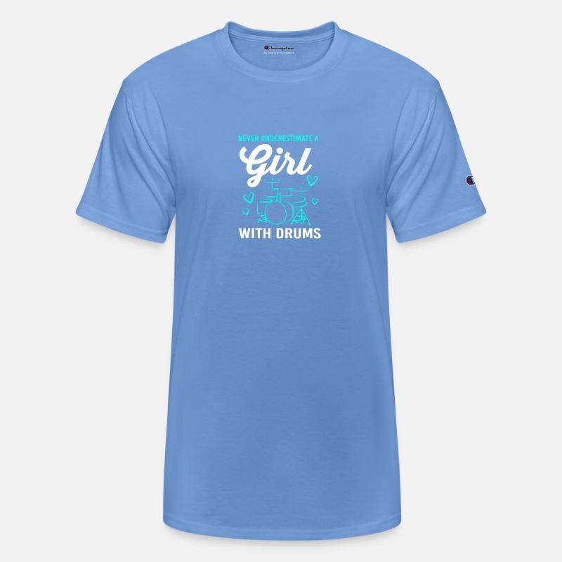 Funny Percussion Drummer A Girl With Drums