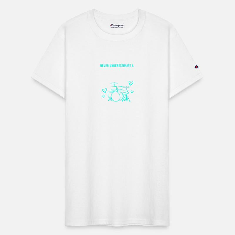 Funny Percussion Drummer A Girl With Drums