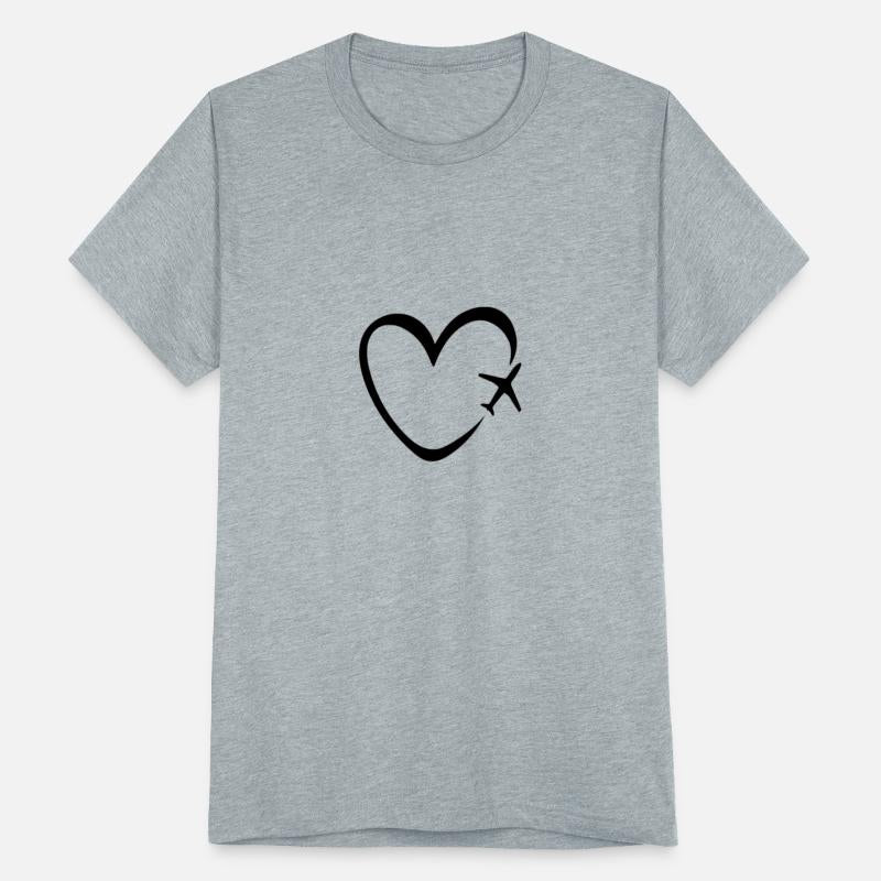 Funny Travel Plane Heart