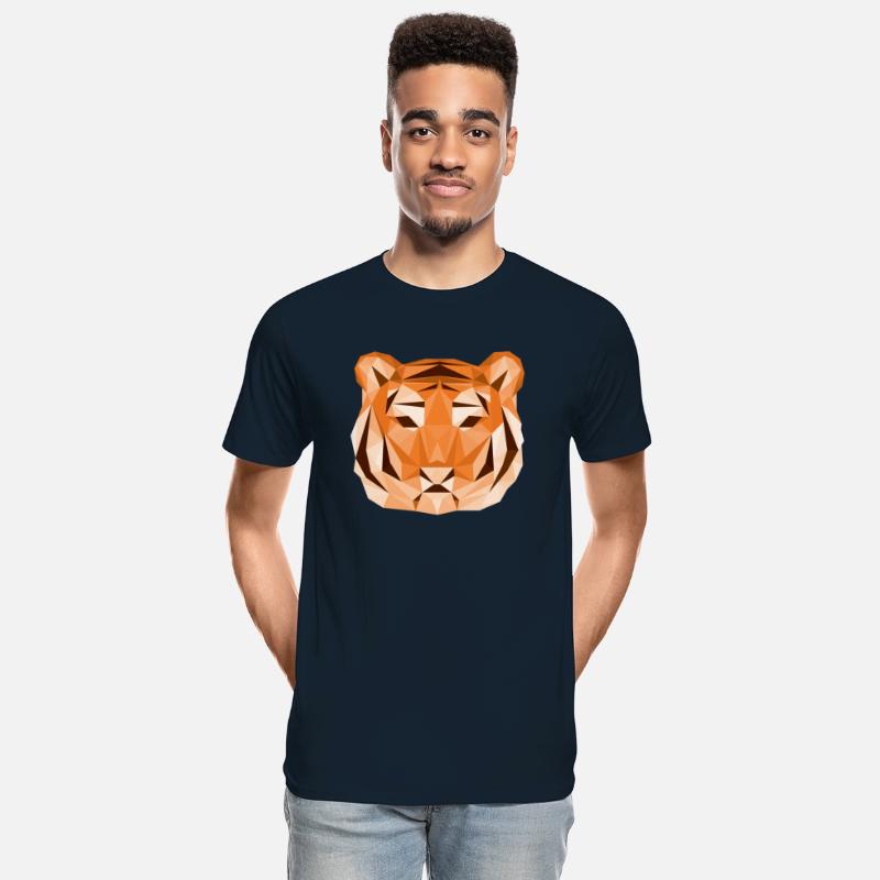 Geometric Low Poly Tiger Face