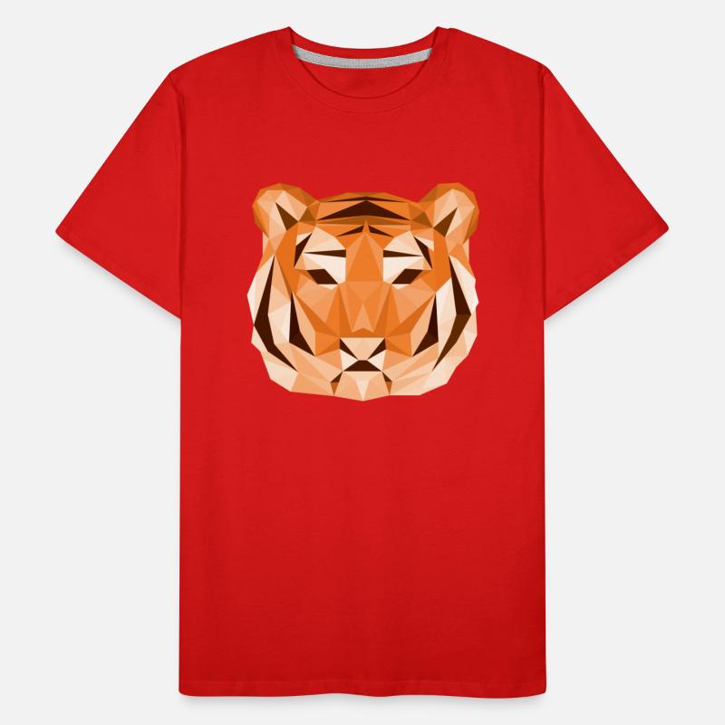 Geometric Low Poly Tiger Face