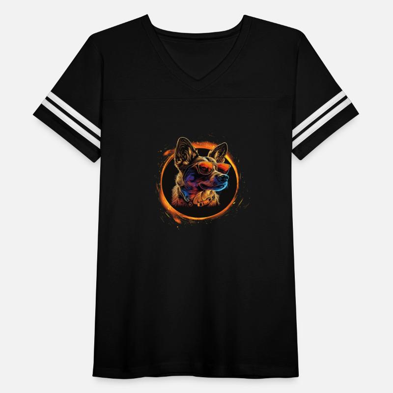 German Shepherd-neon dog