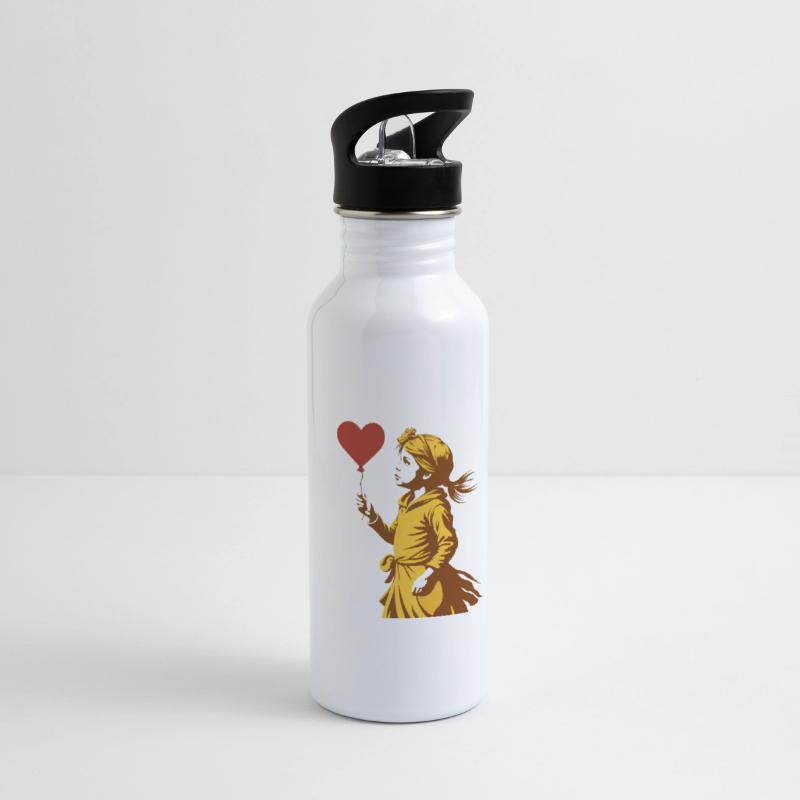 Girl with heart Balloon: Close-Up Embrace