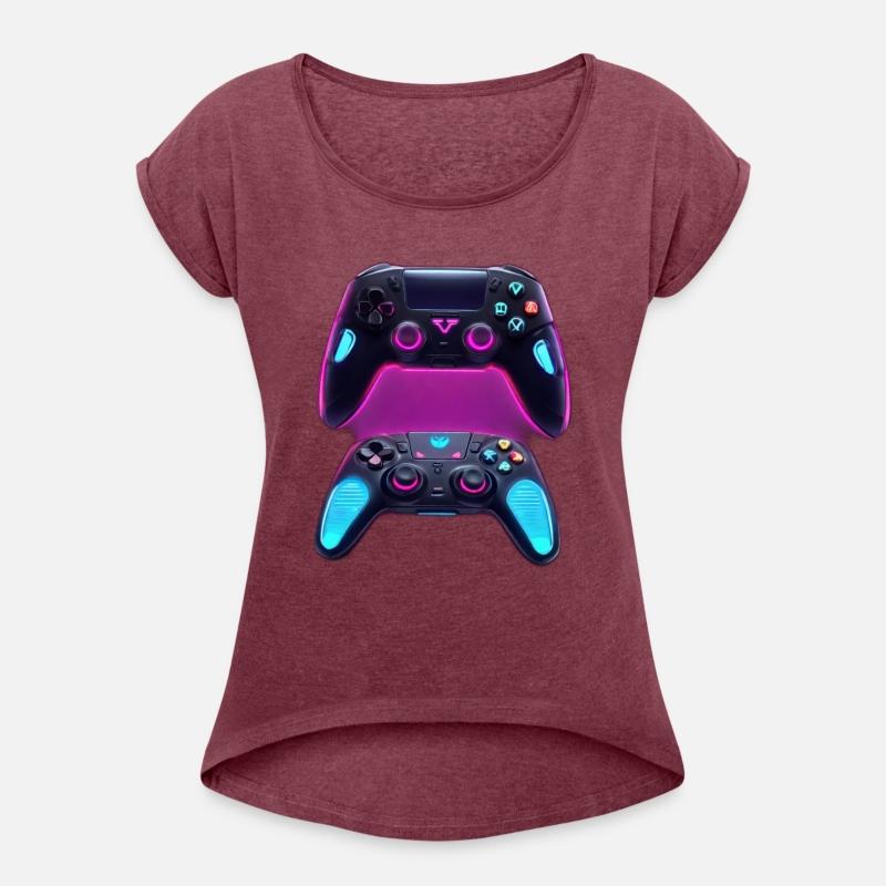 GlowTech Threads: Futuristic Gaming Controller Shi