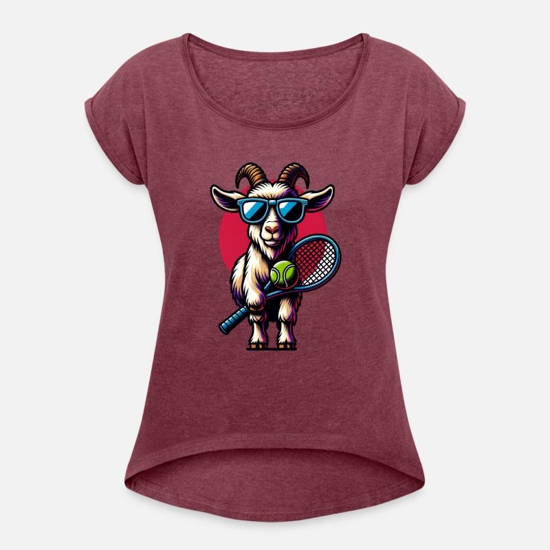 Goat Tennis Player Court Match Design