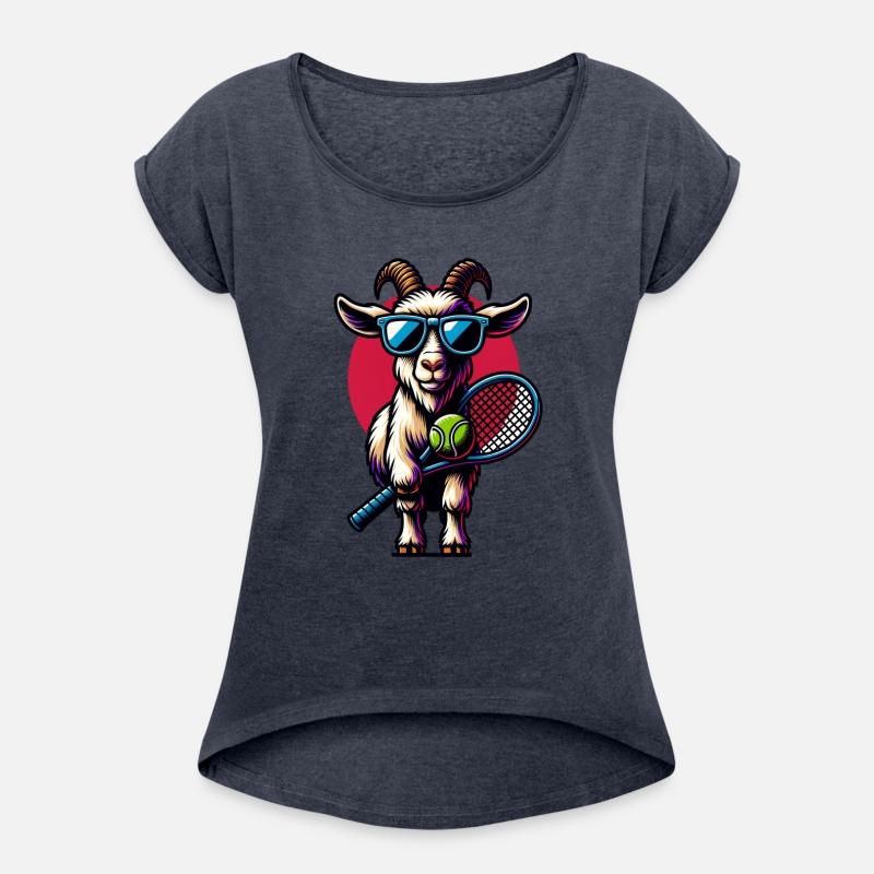 Goat Tennis Player Court Match Design