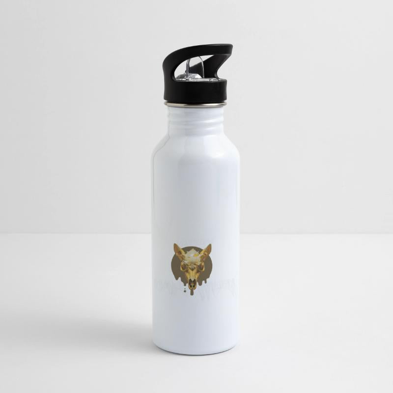 gold skull happy halloween artwork