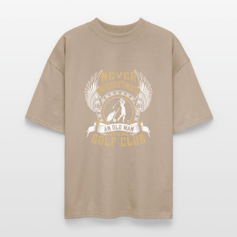 Golf club - An old man with his gold club t - shir