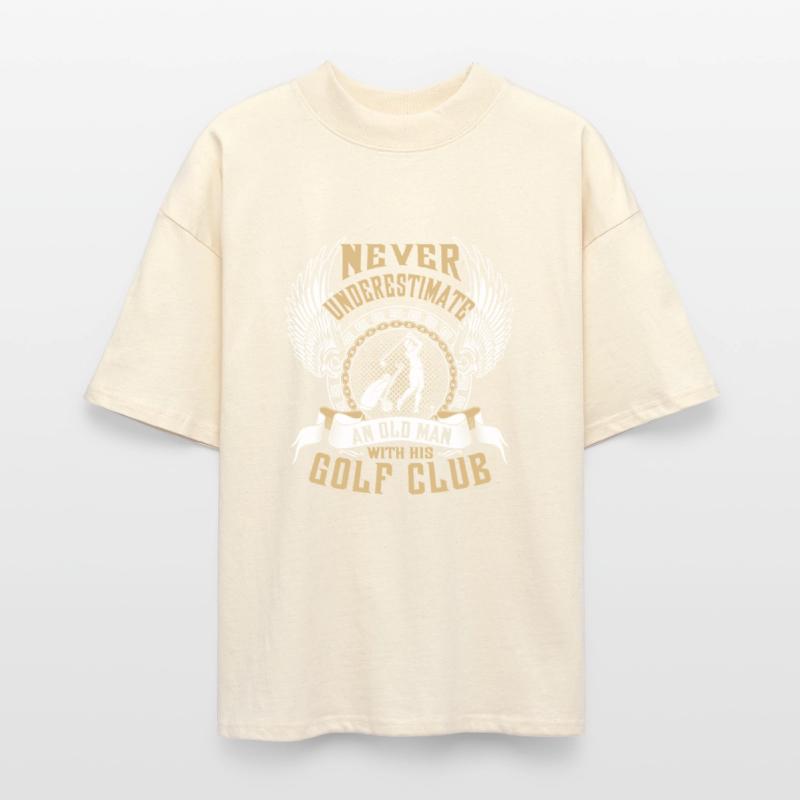 Golf club - An old man with his gold club t - shir
