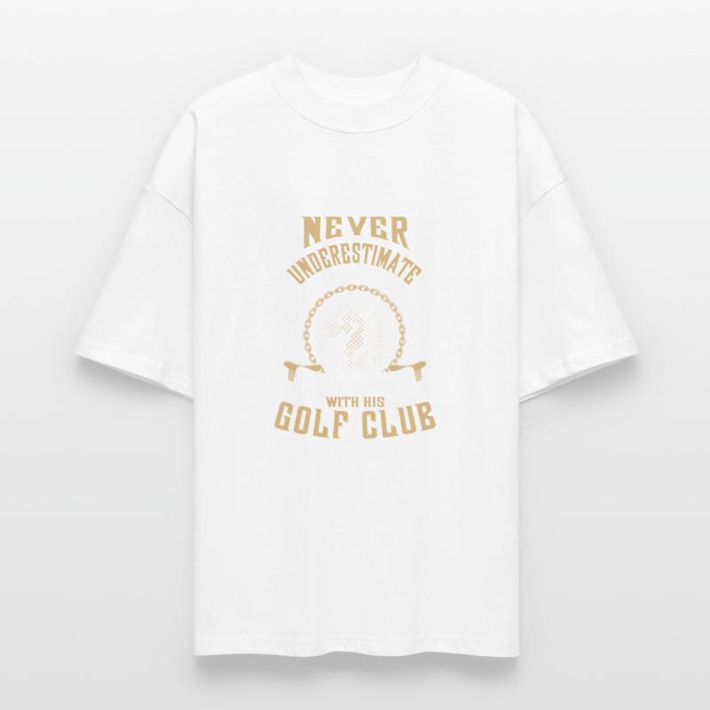 Golf club - An old man with his gold club t - shir