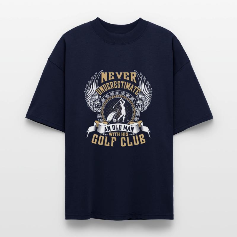 Golf club - An old man with his gold club t - shir