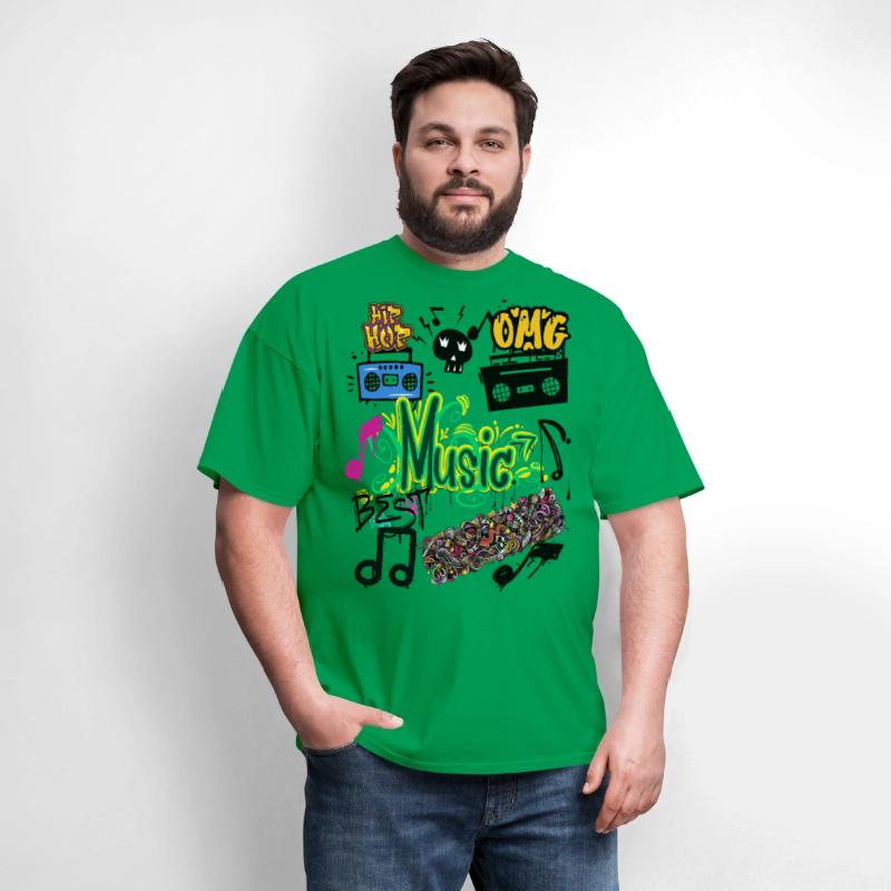 Graffiti Music Vibes – Urban Street Art Tee