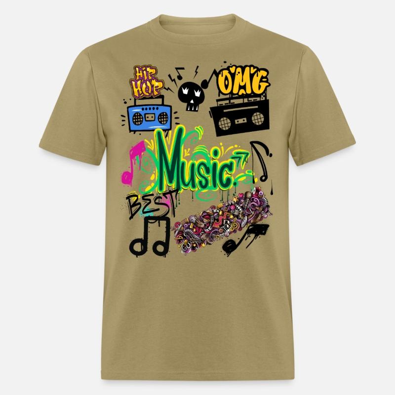 Graffiti Music Vibes – Urban Street Art Tee
