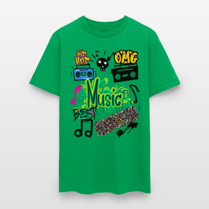Graffiti Music Vibes – Urban Street Art Tee