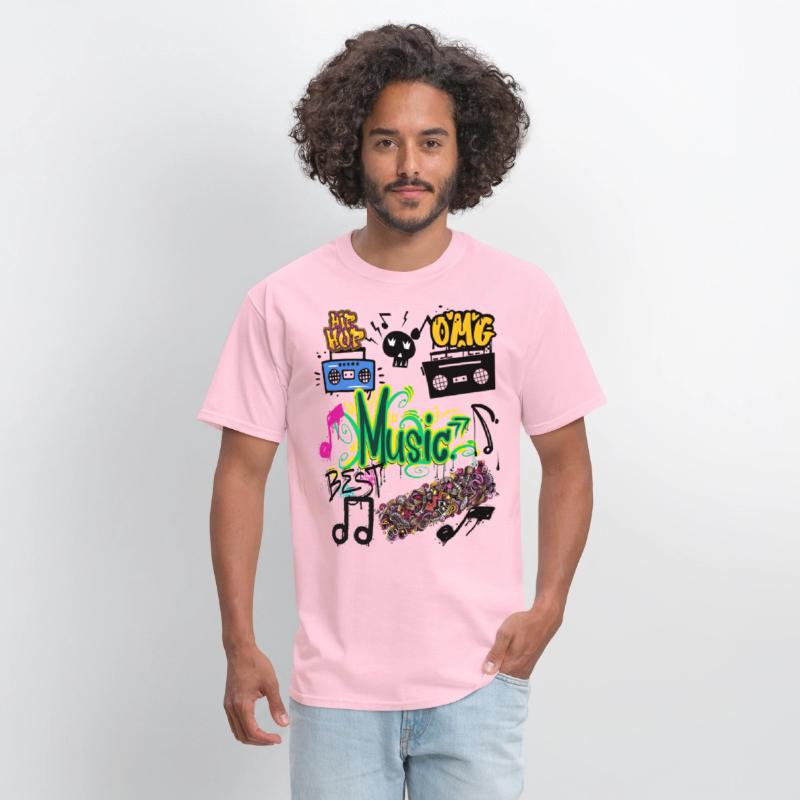 Graffiti Music Vibes – Urban Street Art Tee