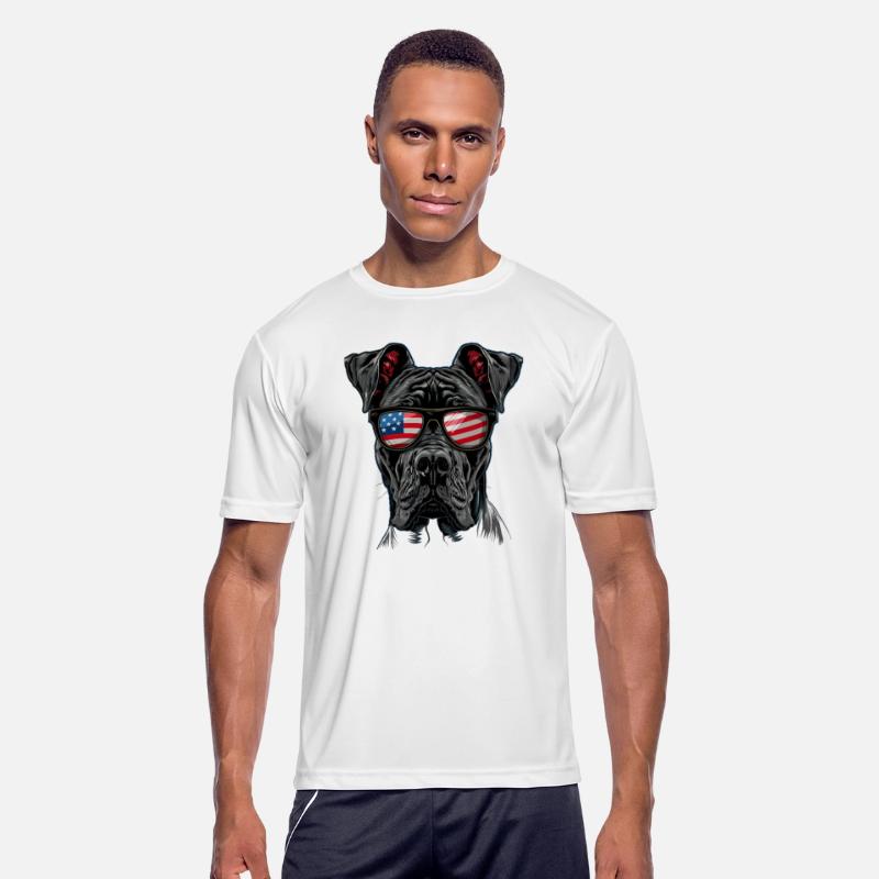 Great Dane with American Sunglasses