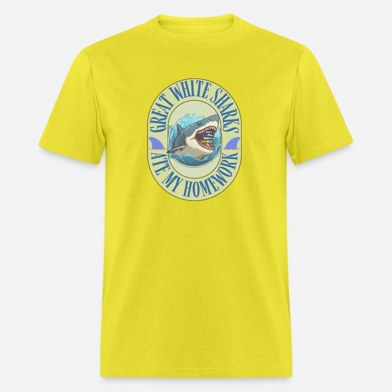 GREAT WHITE SHARKS ATE MY HOMEWORK