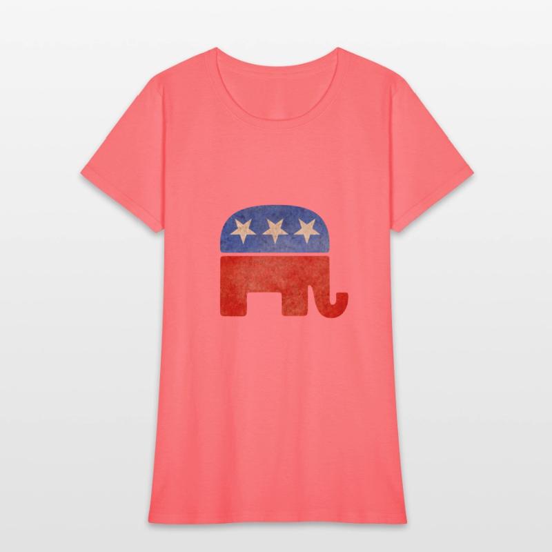 Grunge Republican Elephant
