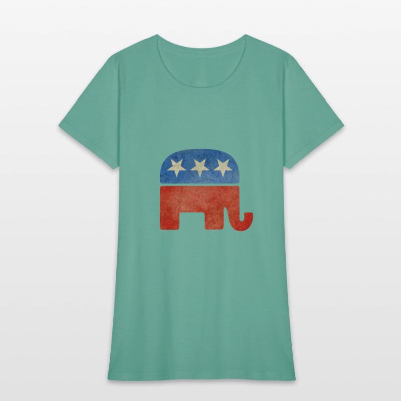 Grunge Republican Elephant
