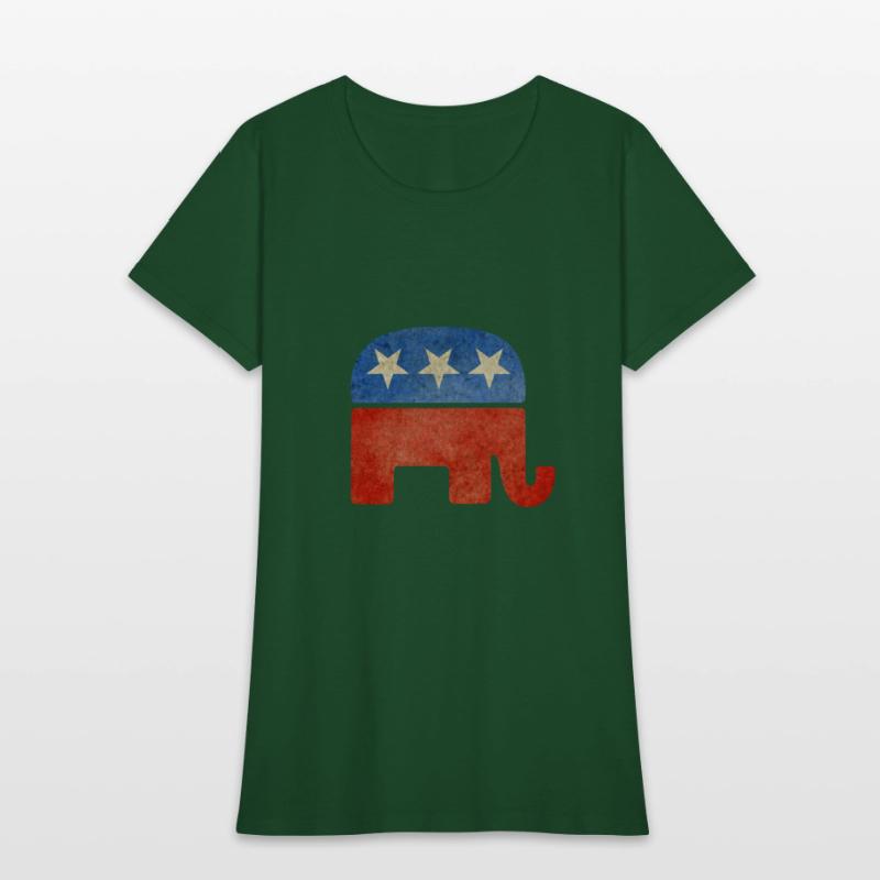 Grunge Republican Elephant