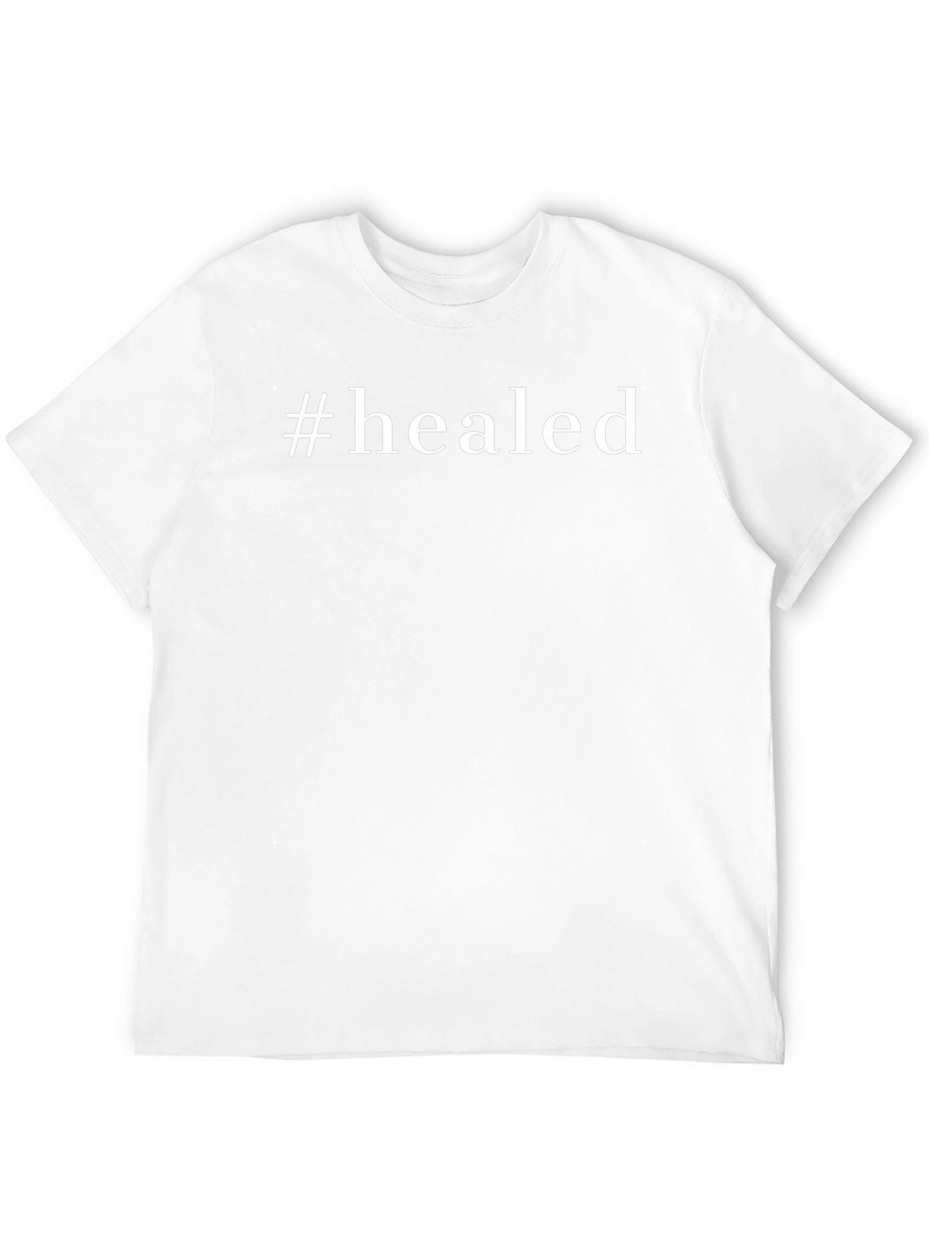 #Healed Black Graphic Tee - Inspirational T-Shirt