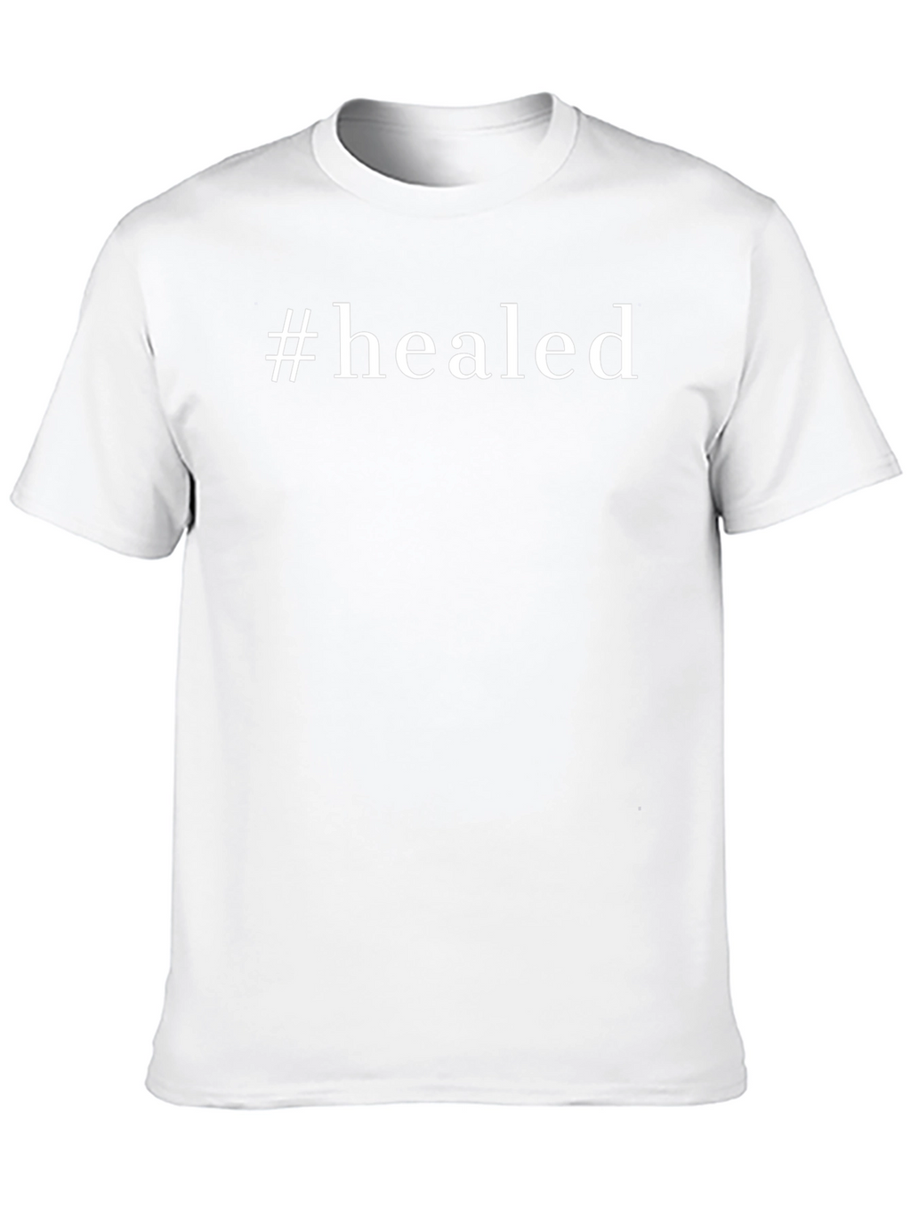 #Healed Black Graphic Tee - Inspirational T-Shirt