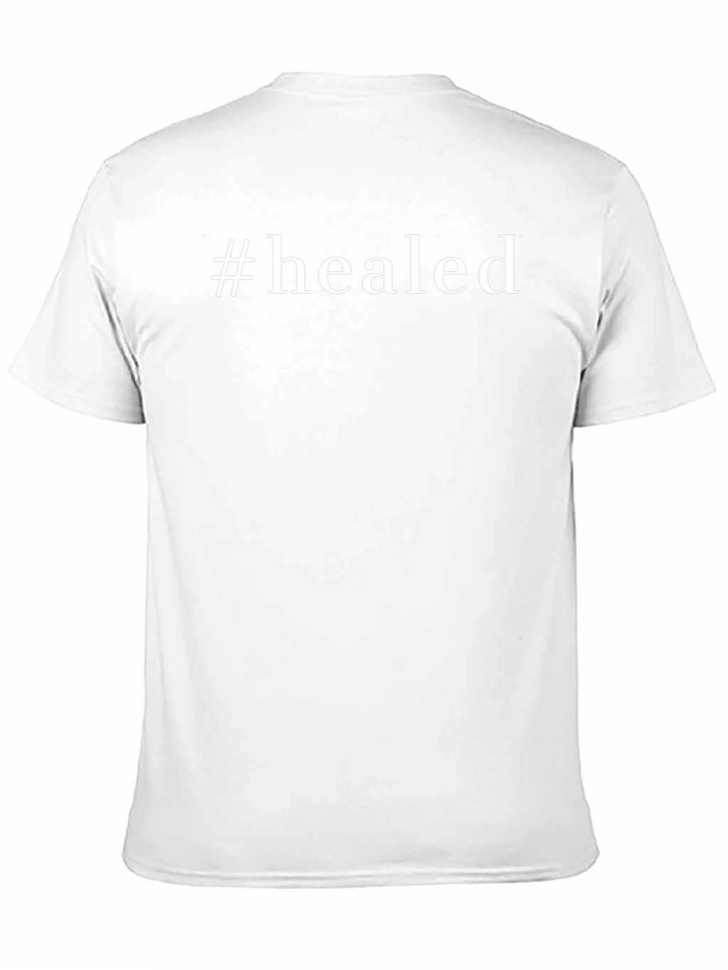 #Healed Black Graphic Tee - Inspirational T-Shirt