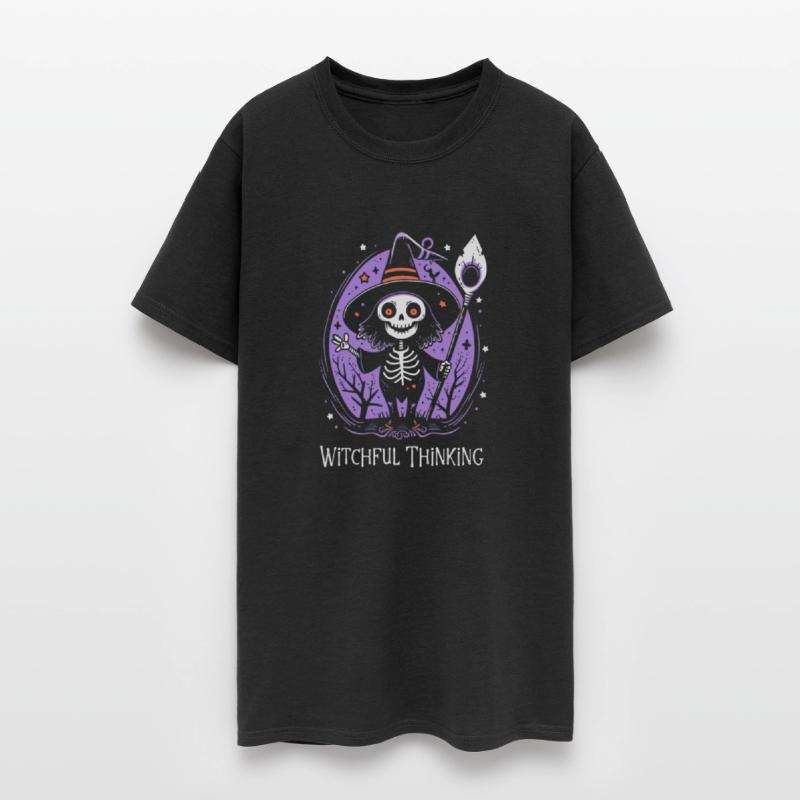 Halloween Witch Tee, Witchful Thinking T-Shirt,