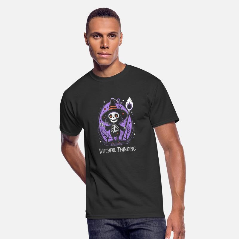 Halloween Witch Tee, Witchful Thinking T-Shirt,