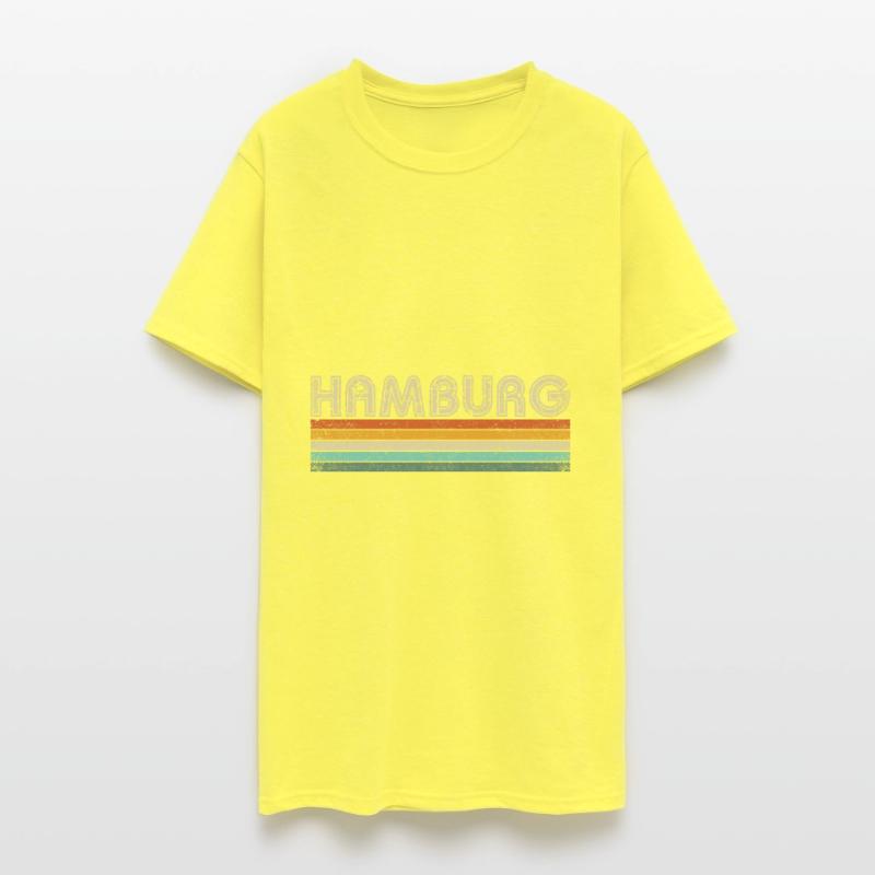 Hamburg Germany retro 70s 80s Hanseatic city