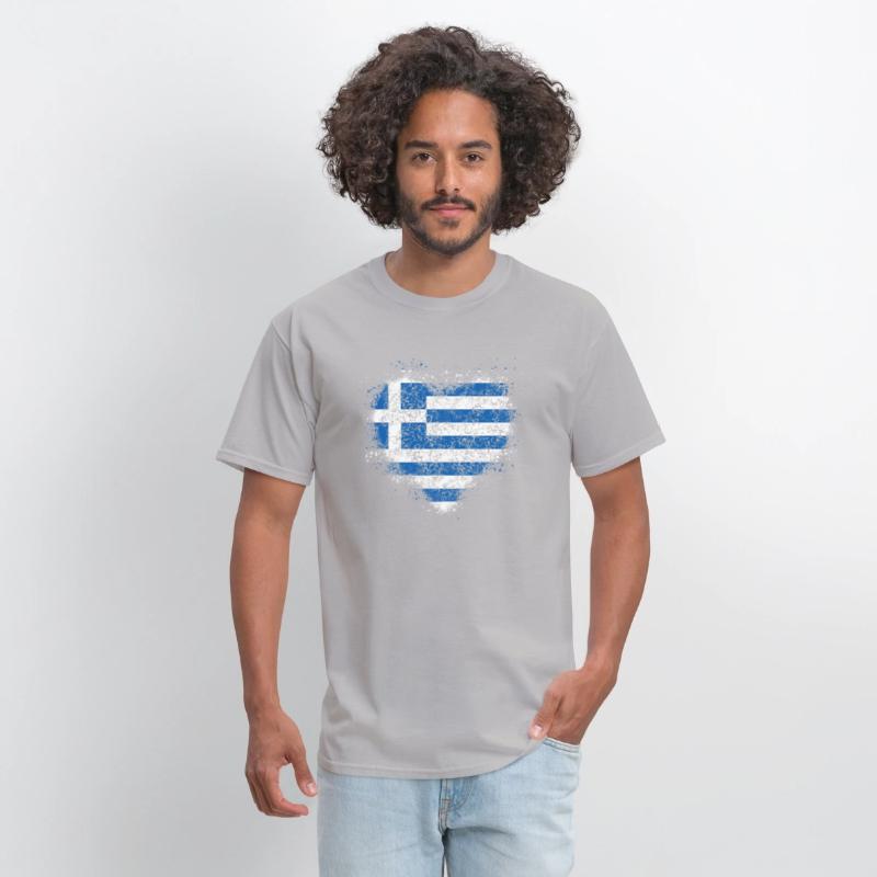 Heart Greek Flag