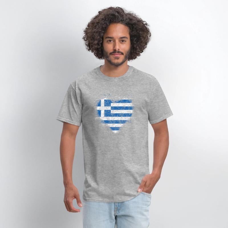 Heart Greek Flag