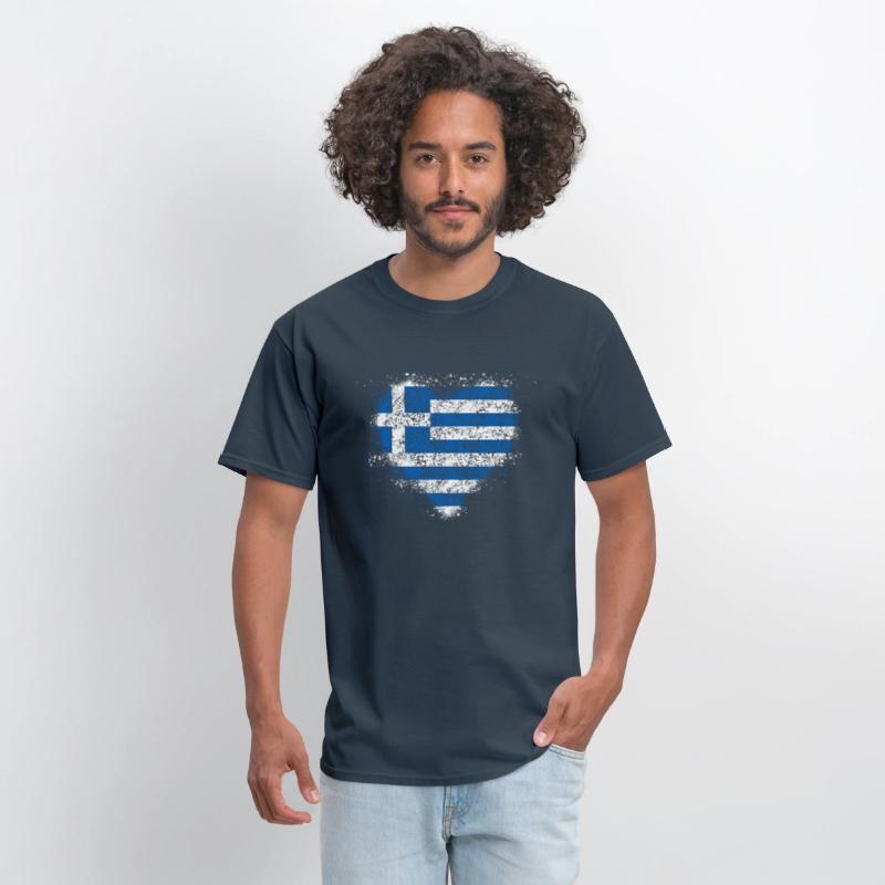 Heart Greek Flag