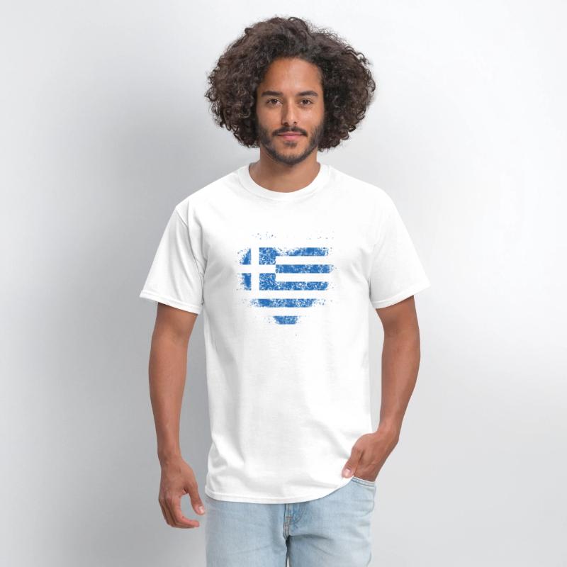 Heart Greek Flag