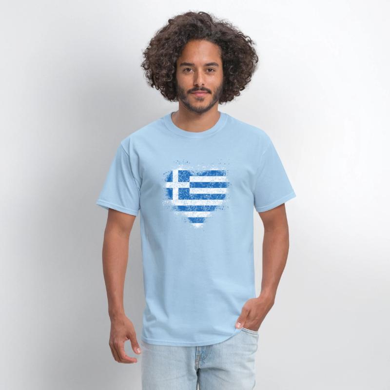 Heart Greek Flag