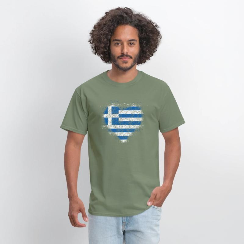 Heart Greek Flag