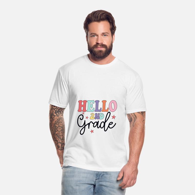 Hello 2nd Grade Boho Rainbow Back To School