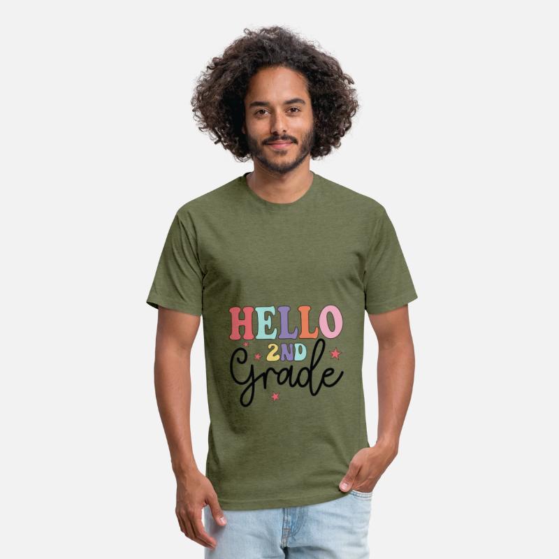 Hello 2nd Grade Boho Rainbow Back To School