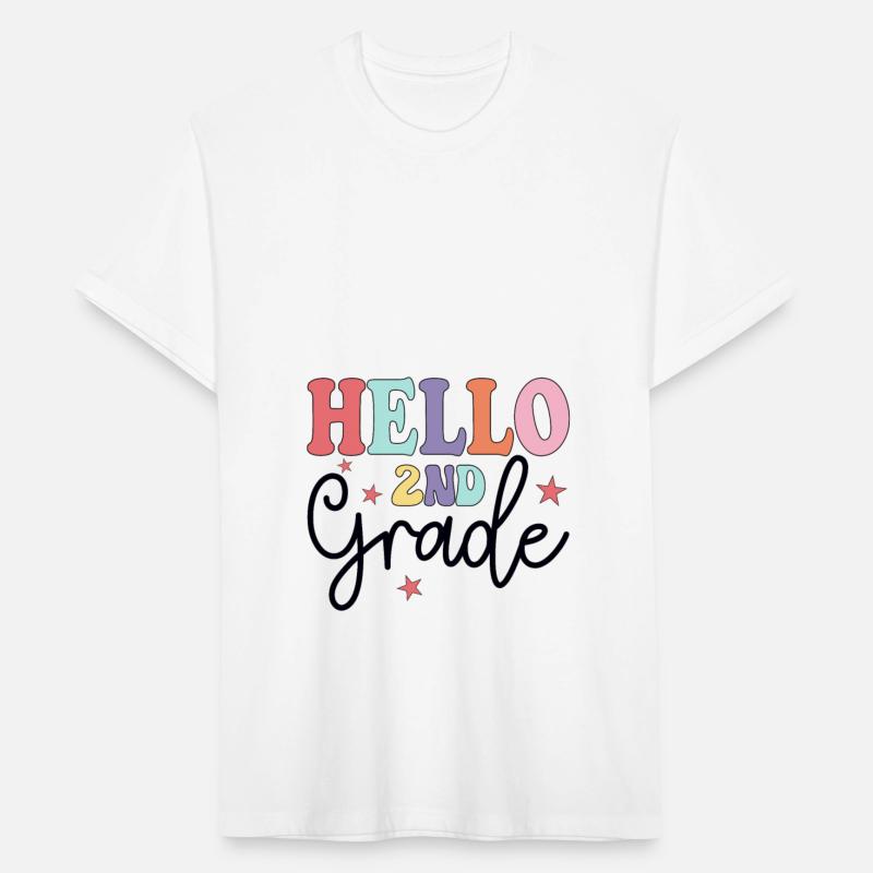 Hello 2nd Grade Boho Rainbow Back To School