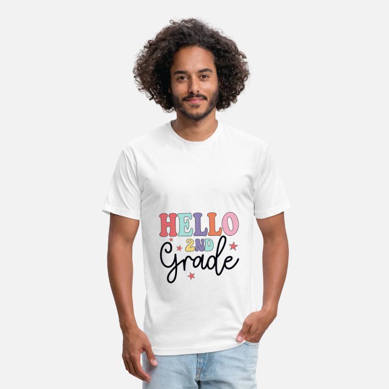 Hello 2nd Grade Boho Rainbow Back To School