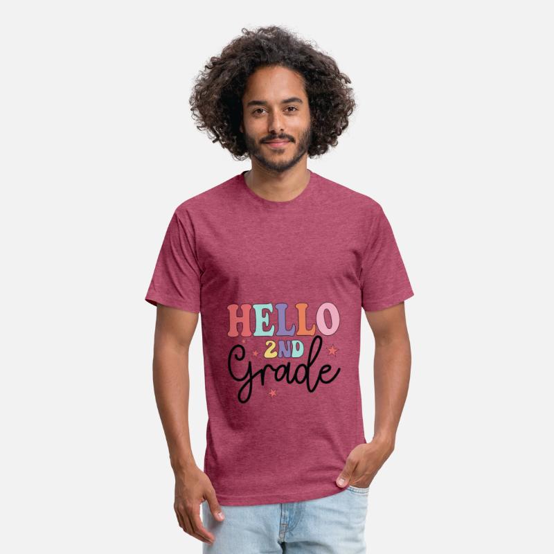 Hello 2nd Grade Boho Rainbow Back To School